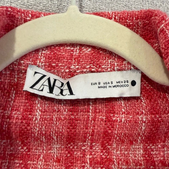 Zara Red Textured Knit Top - Picture 3 of 4
